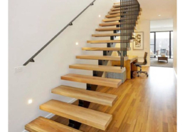 steel railing stringer staircase