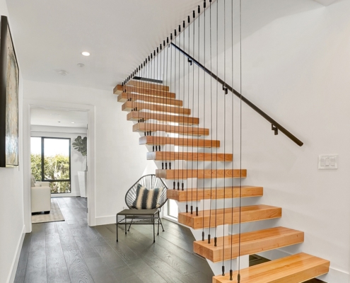 steel railing stringer staircase