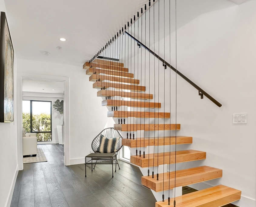 steel railing stringer staircase